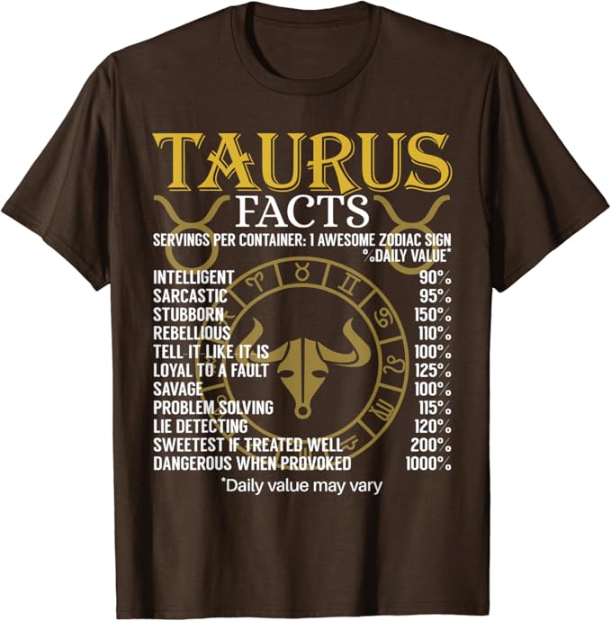 Taurus t shirt design Clearance