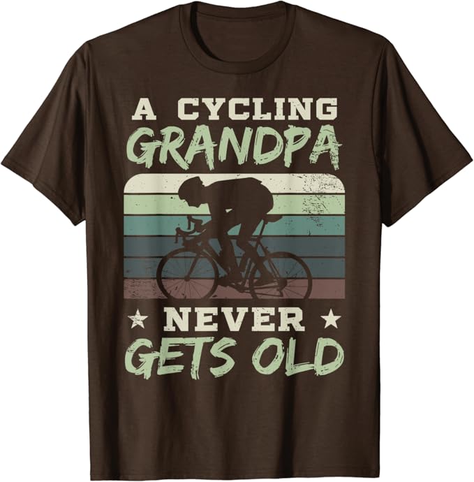 Cycling grandpa t shirt Clearance