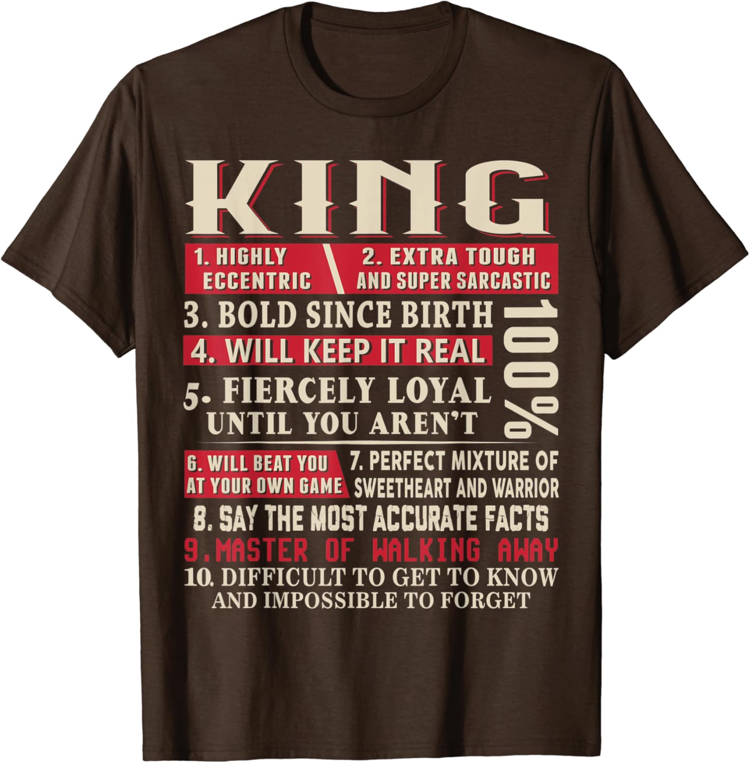King name shirt Clearance