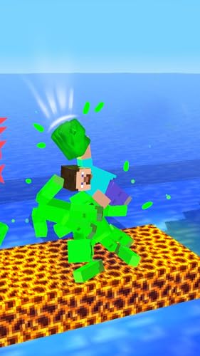 Ninja Sword: Minecraft fighter & Survival. Ragdoll pixel sword fighting game.