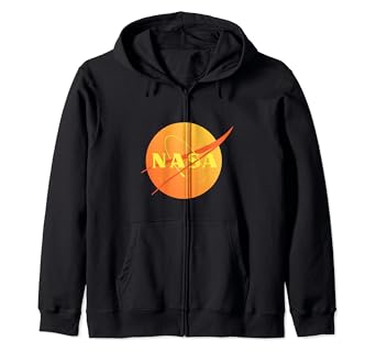 nasa hoodie orange