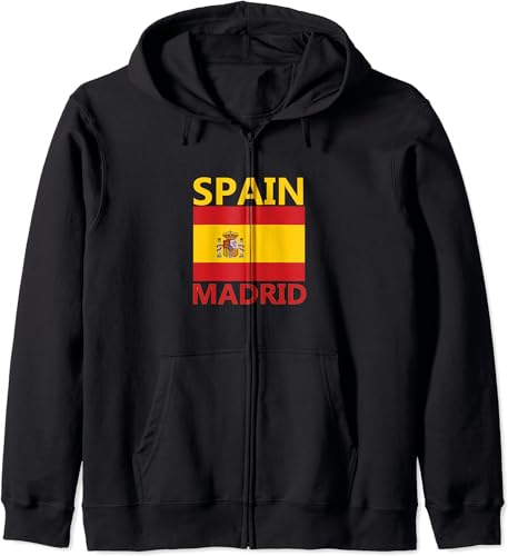 Spain Espana Espanol Spanish Madrid Souvenir trip Zip Hoodie