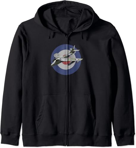 RAF Hawker Hunter Jet Fighter Plane Zip Hoodie