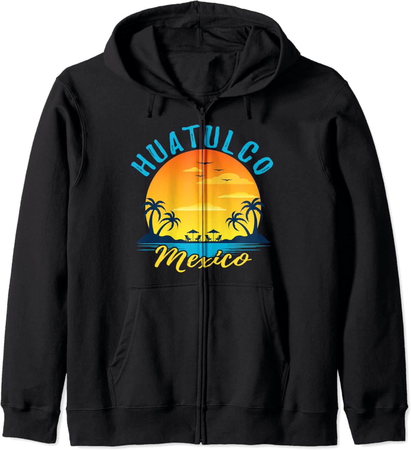 sunset orange hoodie