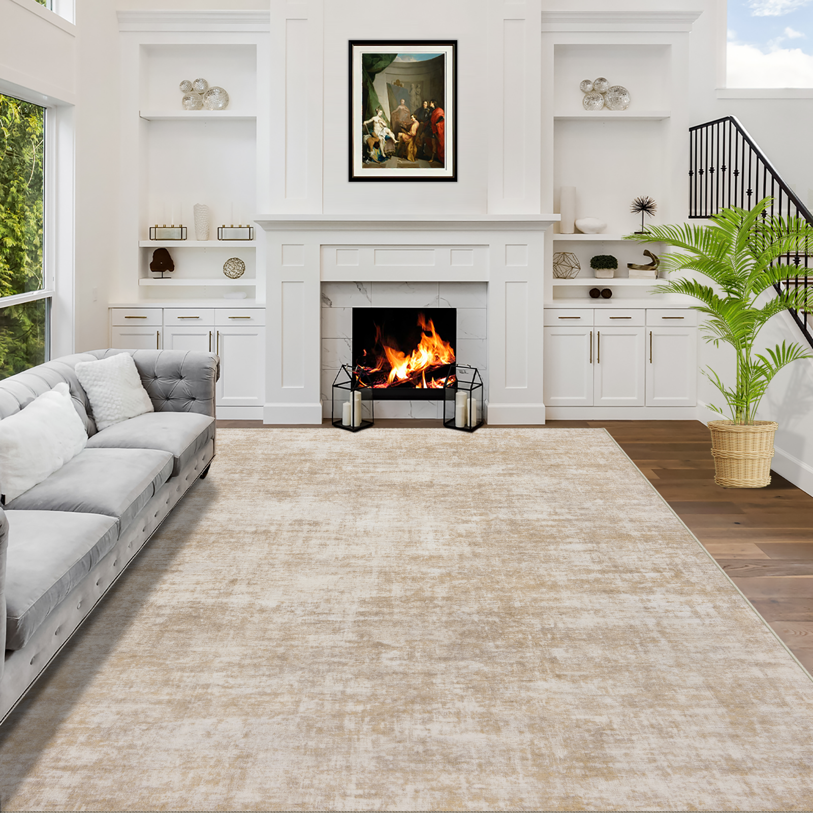 Amazon.com: 9x12 Area Rugs Washable Rug: Modern Abstract Living