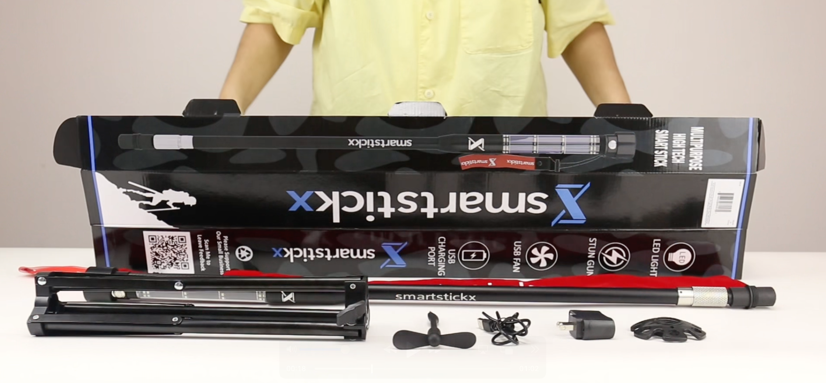 Amazon.com : SmartstickX Tactical Walking Stick Staff Self Defense