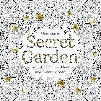 Secret Garden: An Inky Treasure Hunt and Coloring Book for Adults
