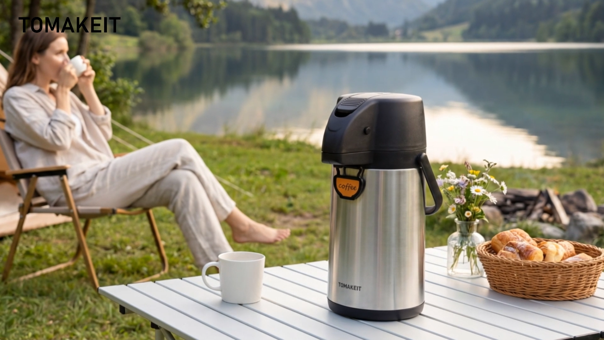 Amazon.com: Airpot Coffee Dispenser Thermal with Pump,2.2L/74Oz