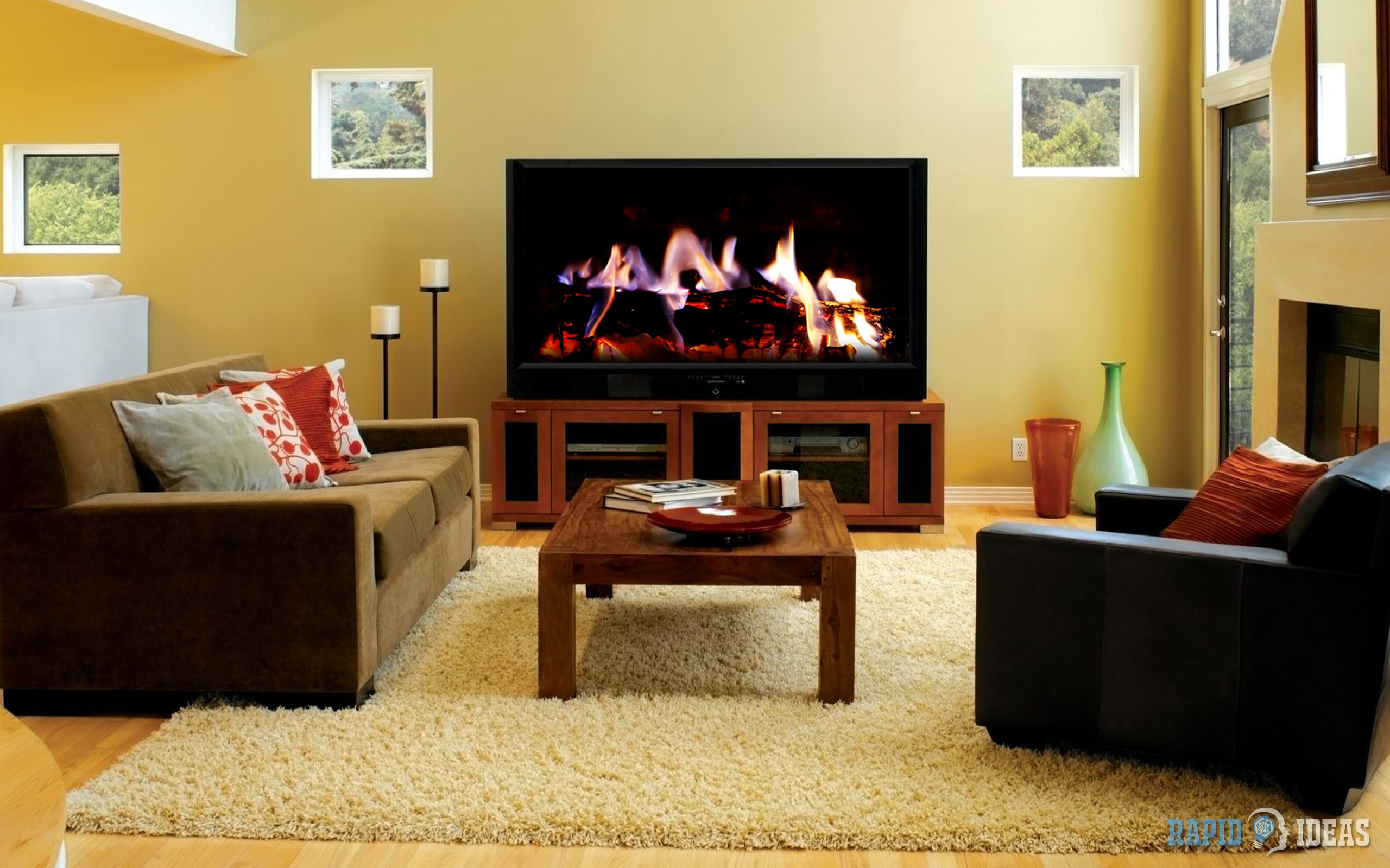 FREE Virtual Fireplace HD - Enjoy the Cold Winter Nights on Christmas