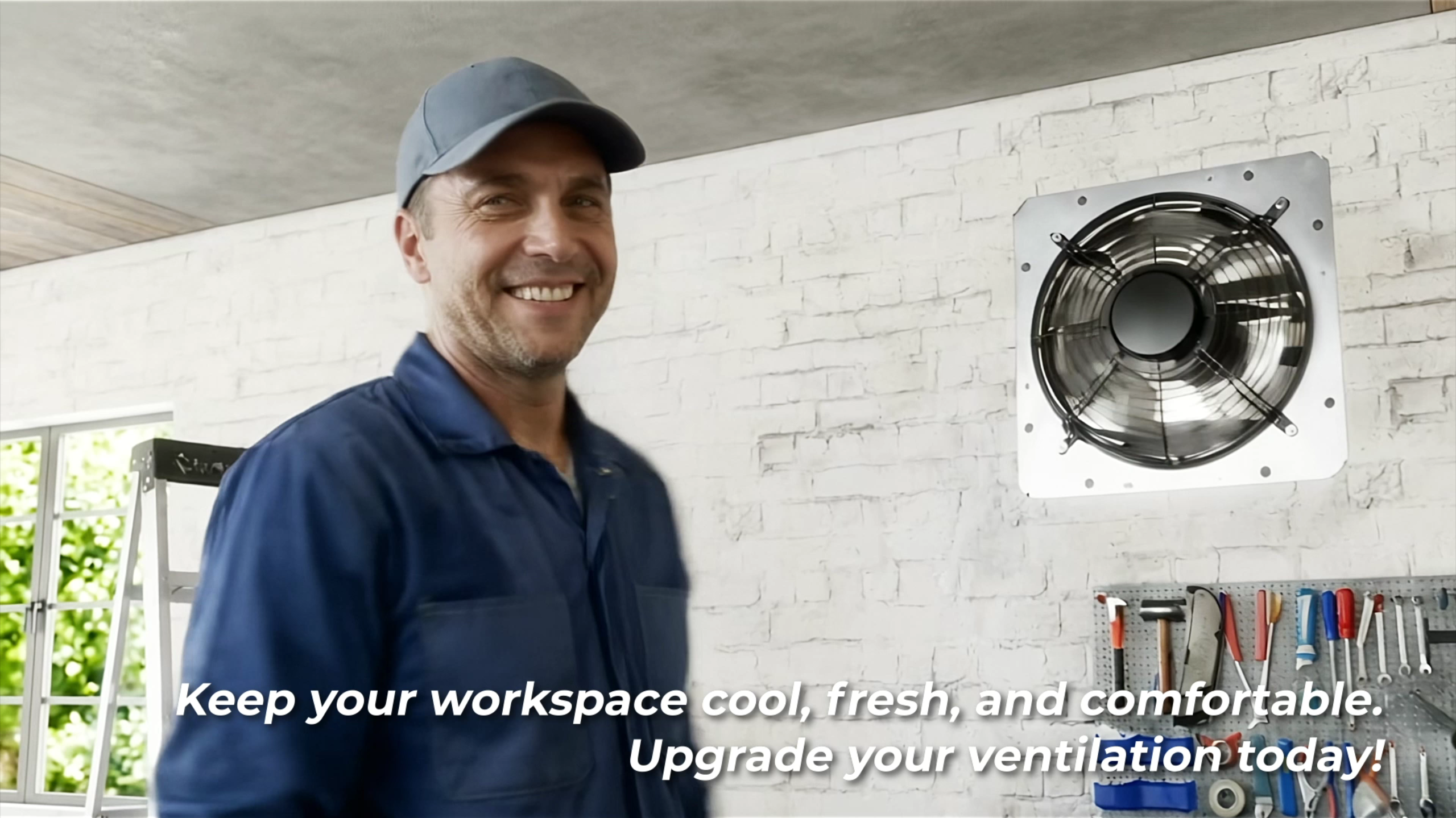 Amico 12 Inch Shutter Exhaust Fan with Remote,Energy Efficient