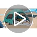 Night Cat Beach Tent Portable Camping Sun Shade Shelter for 2-4 Persons with UV Protection 3 Breathable Mesh Windows Extended Tent Floor Easy Set Up Outdoor image 5