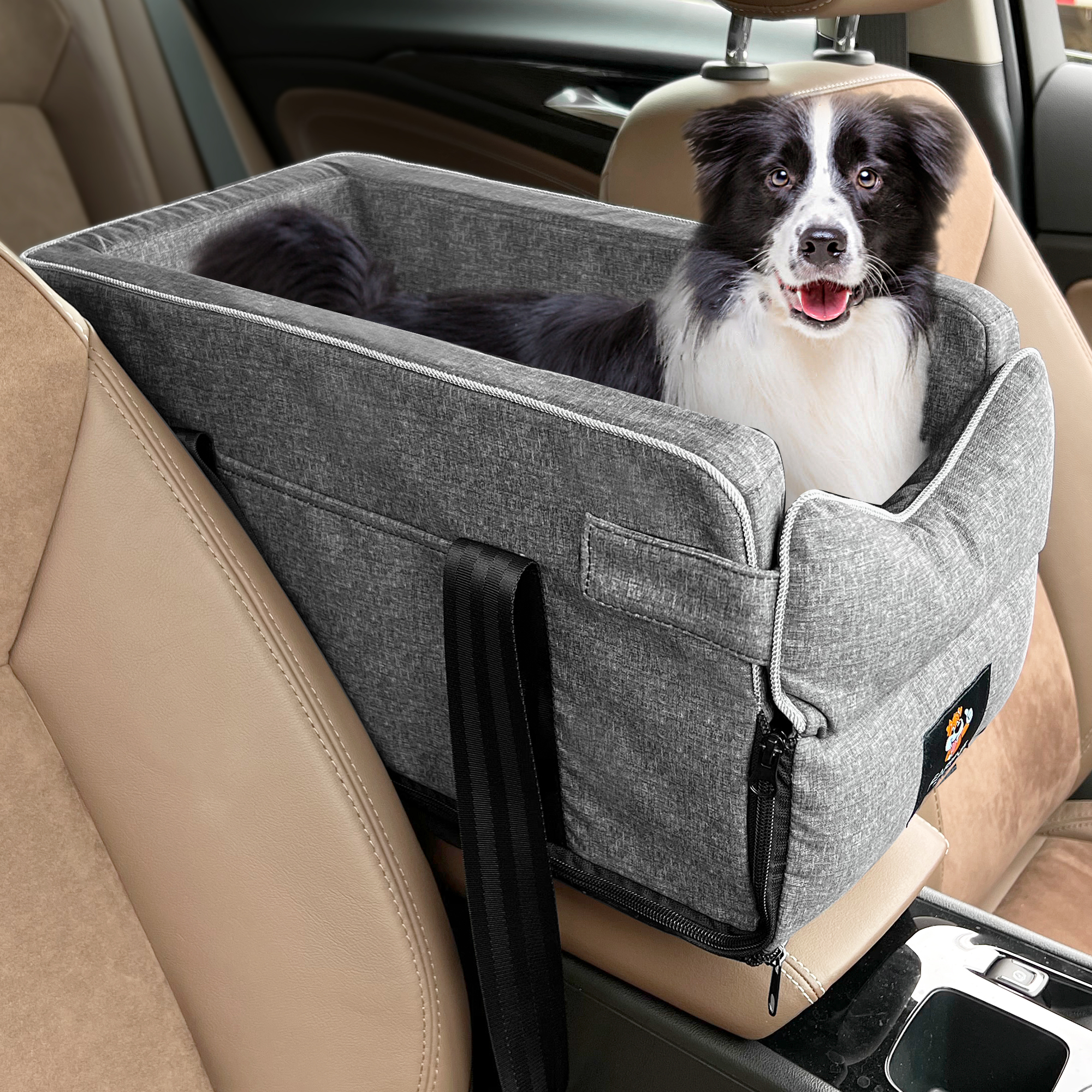 Dog Car Harness Dog Car Seat For Small Pets Center Console