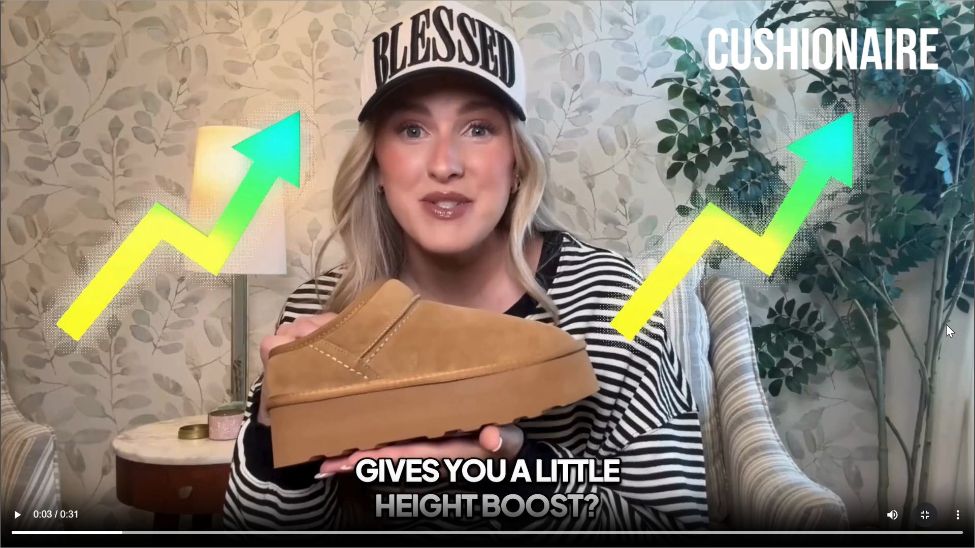 Amazon.com | CUSHIONAIRE Huggy-2 Platform Slippers for Women, Cozy