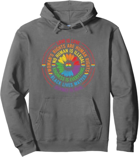 Miniatura 8 de Love is love - Sudadera con capucha LGBT Pride, Negro, S
