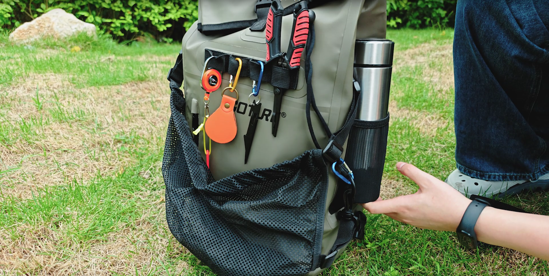 Amazon | Goture 自転車サイドバッグ 25L 大容量 イエロー