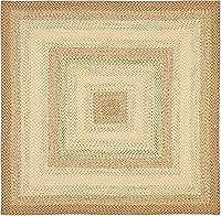 Vista 9 de SAFAVIEH Braided Collection BRD303A - Alfombra reversible de 2 pies 3 pulgadas x 6 pies, color óxido/multicolor