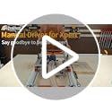 SpeTool Easy Manual Driver for Xpert Slab Flattening Mill, Easy-to-install Woodworking Accessory of Router Sled for Flattening Slabs (Router Sled NOT Included)