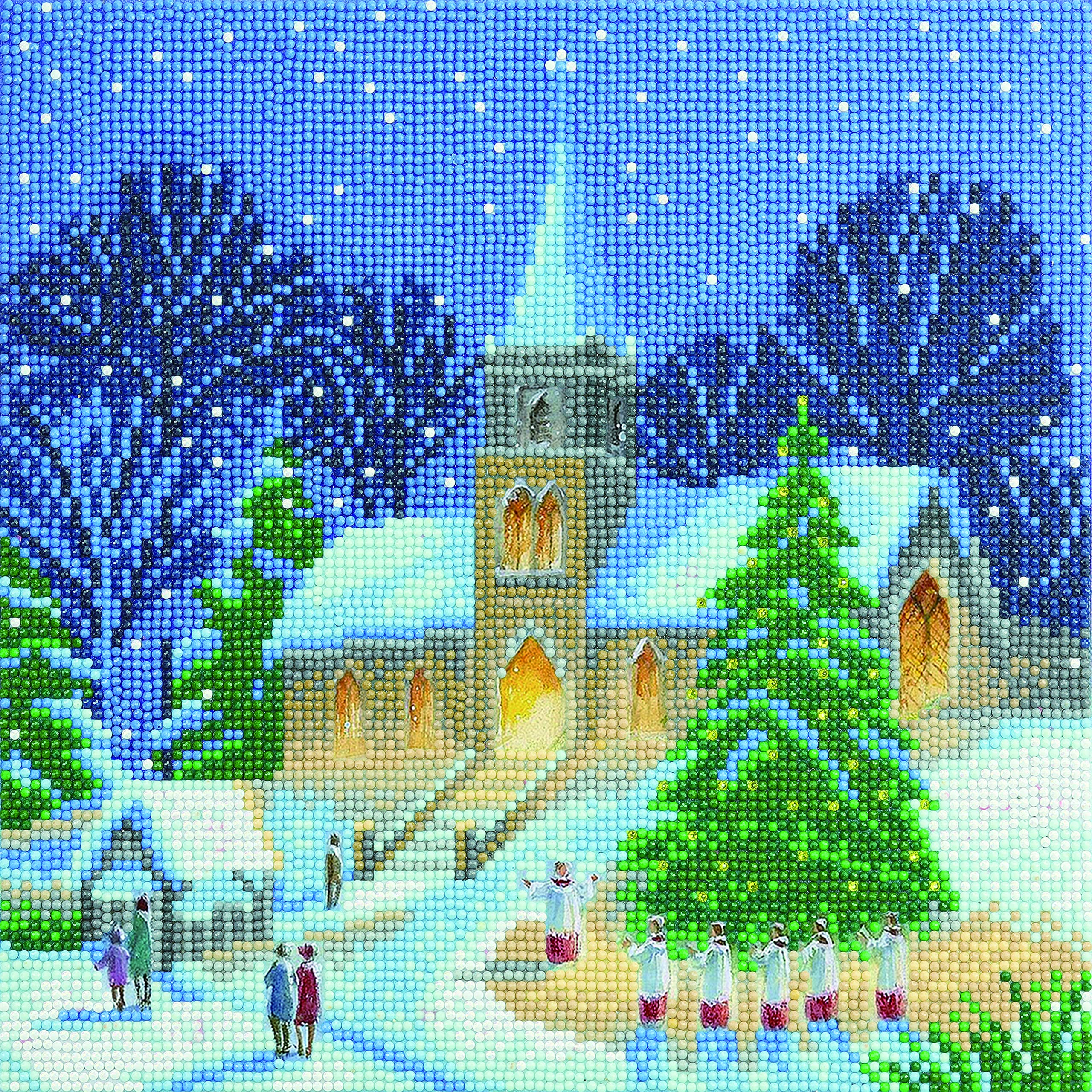 STC Stores / Craft Buddy 30cm x 30cm Framed Crystal Art Kit (Christmas Carols - Partial Crystal), One Size