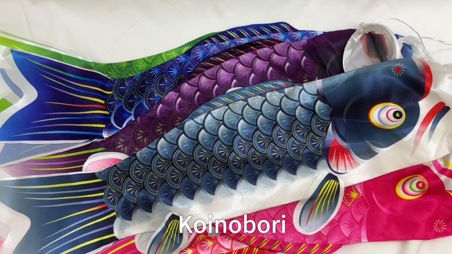 DOITOOL 5 stks Japanse Karper Windsok Streamer Vis Vlag Kite Koinobori Opknoping Decor voor Japanse Sushi Bar Izakaya Kamer 40 cm