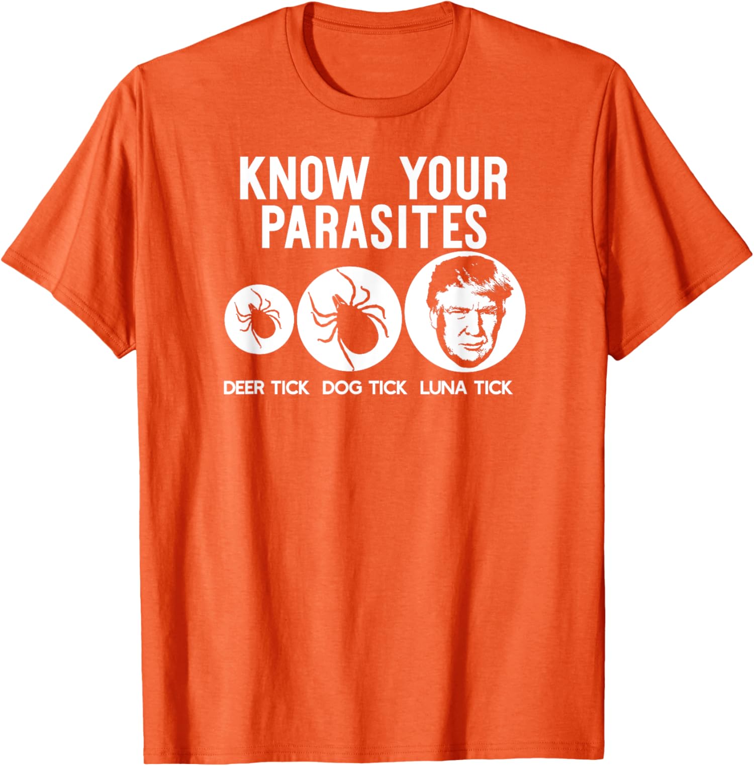 Anti-Trump Resist Funny Know Your Parasites USA Unisex T-Shirt - Picture 7 of 11