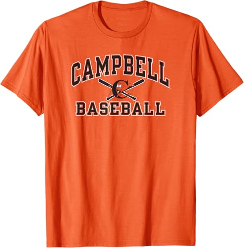 Camiseta Campbell Fighting Camels Baseball Strike Naranja, Naranja