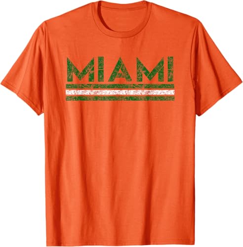 Miami Florida Retro - Camiseta de manga corta