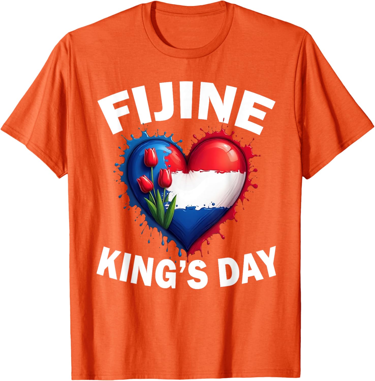Koningsdag Niederlande 2025 Krone Lustiger Königstag Amsterdam T-Shirt