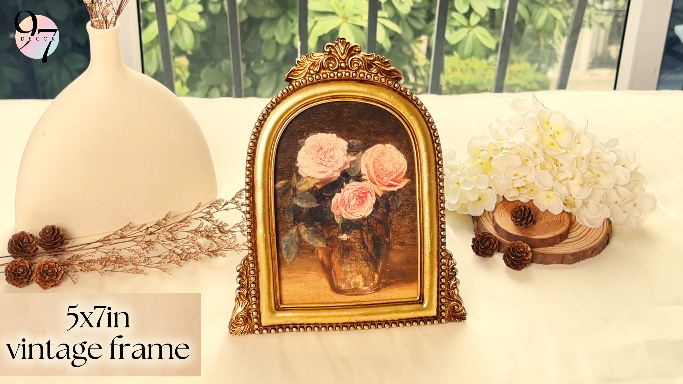 Amazon.com - 97 Decor Gold Vintage Picture Frames 5x7 - Vintage