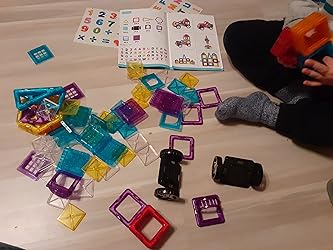 Limmys Magnetische Bausteine, Magnet Spielzeug Kinder für Jungen und