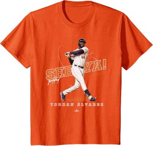 Miniatura 21 de See Ya! Yordan Alvarez Houston MLBPA T-Shirt Black,Navy Blue,Dark Heather Grey,Heather Grey,Orange