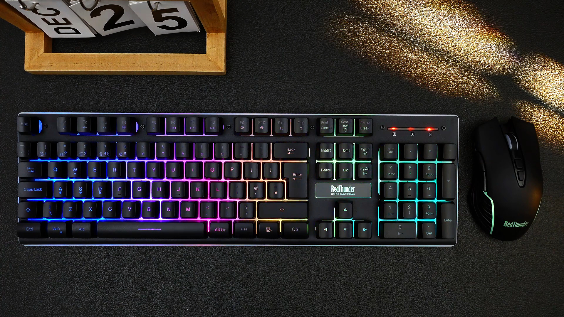 Luckits Bluetooth-toetsenbord- en muisset, RGB-achtergrondverlichting