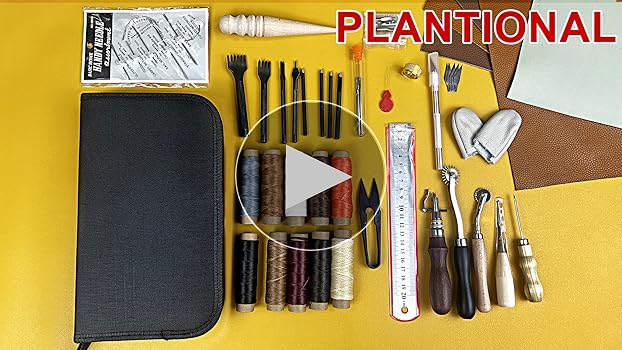 Amazon.com: PLANTIONAL Leather Working Tools for Beginners