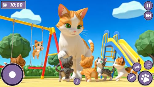 Simulateur de vie de chat enceinte virtuel, refuge pour animaux, jeux 3D – vue 2