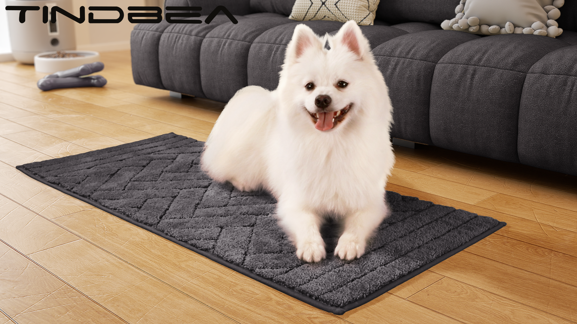 Amazon.com : Tindbea Dog Door Mat for Mud Paws, Dirt Trapper Mud