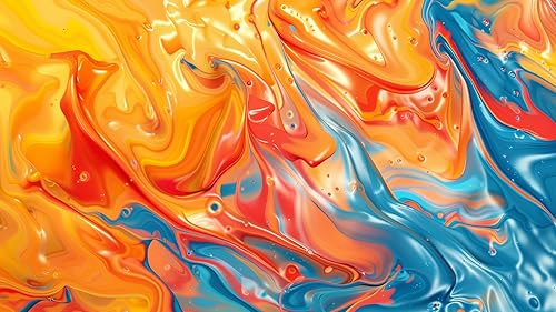 Abstract 4K Screensaver: Mesmerizing Abstract Colors and Silk Liquid Art Color Explosion with Relaxi
