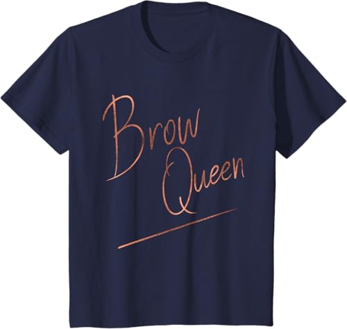 Miniatura 37 de Brow Queen Ombre - Camiseta de escritura a mano, regalo para artista de maquillaje, Negro, S Negro,Azul Marino,Blanco,Plateado,Marrón,Limón,Jaspeado