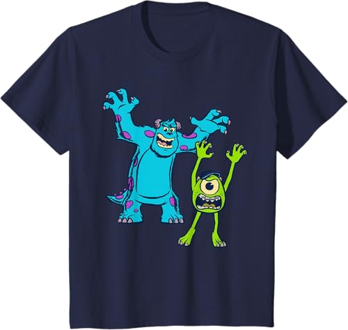 Miniatura 41 de Disney Pixar Monsters University Sulley and Mike T-Shirt Black,Navy Blue,Asphalt Grey,White,Baby Blue,Red,Kelly Green,Olive Green,Lemon