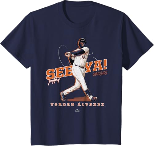 Miniatura 5 de See Ya! Yordan Alvarez Houston MLBPA T-Shirt Black,Navy Blue,Dark Heather Grey,Heather Grey,Orange