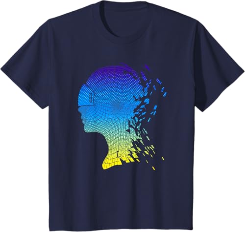 Miniatura 16 de Camiseta con diseño de auriculares de realidad virtual de VR Fans, Negro, S Negro,Azul Marino,Azul Pastel,Plateado,Limón