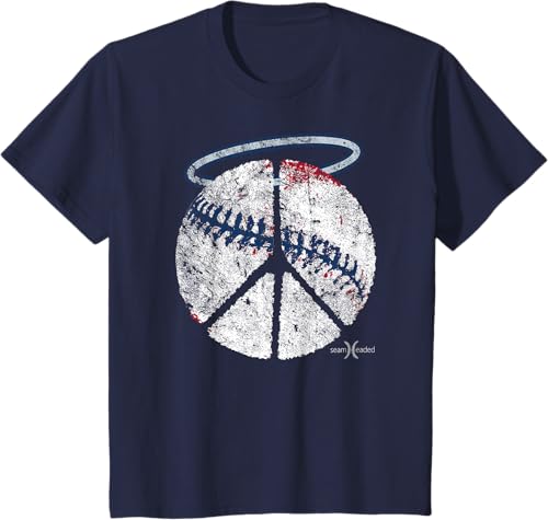 Miniatura 6 de Vintage Angel Peace Baseball Shirt Navy Blue,Red