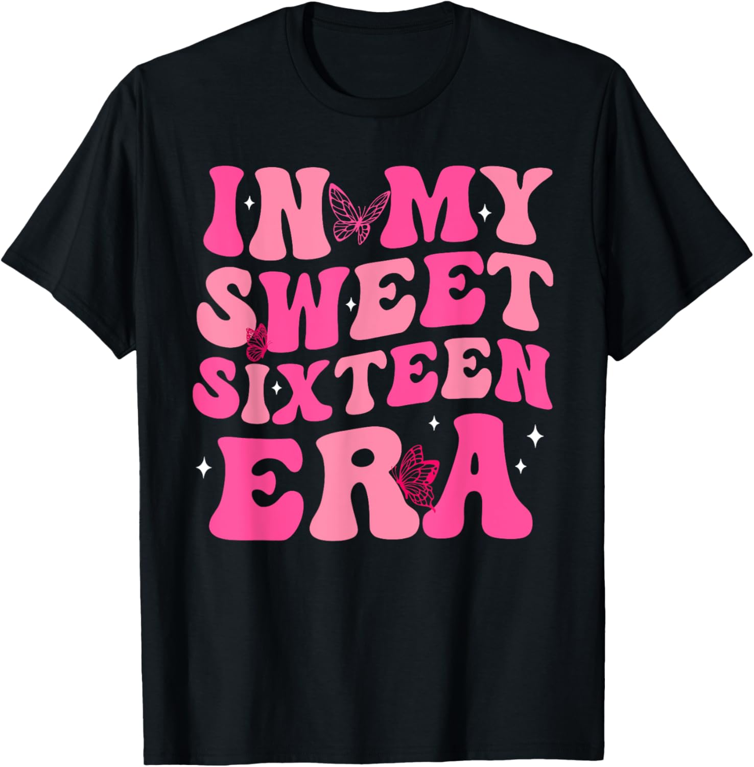In My Sweet Sixteen Era 16th Birthday Shirt Groovy Boy Girl T-Shirt