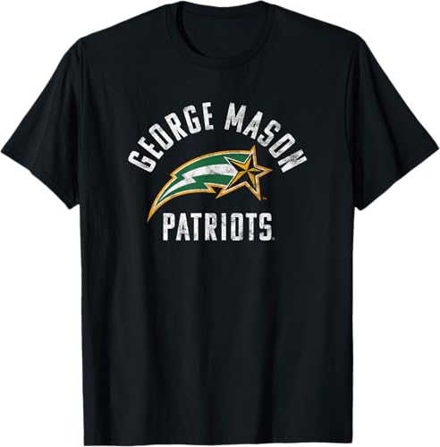 George Mason University Patriots Large Camiseta, Negro -