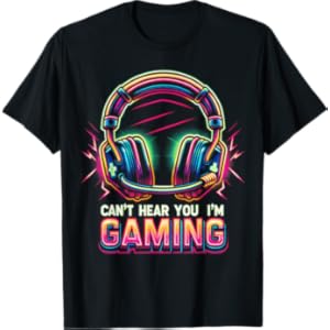 Funny Gamer Shirt for Boys Teens Men Video Gaming Graphic T-Shirt