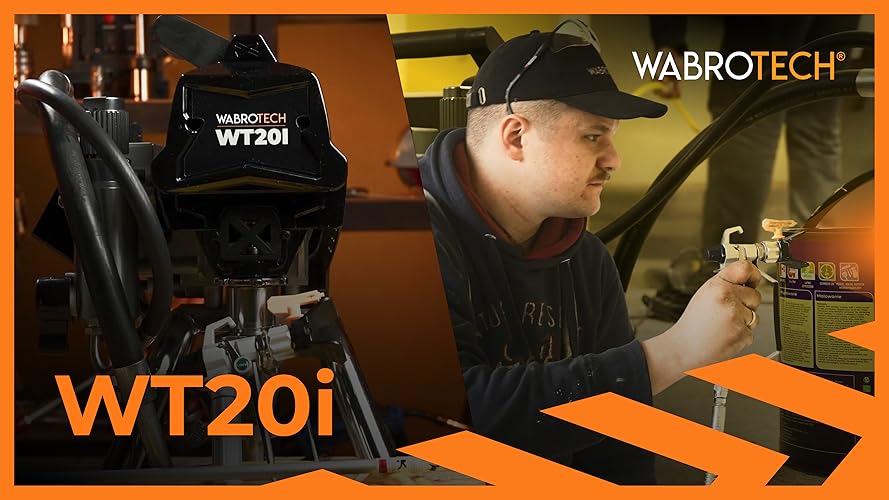 Bild 6 - WABROTECH® WT20i Hydrodynamische Farbsprühsystem 1100 W - Airless Farbsprühgerät 210 Bar - Hochdruck Airless Spritzgerät 2 L/min - Airless Farbsprühsystem 30000 m2/J - Spritzpistole mit Schlauch 15 m