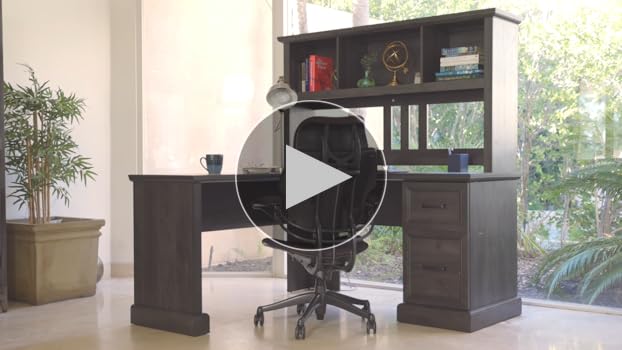 Amazon.com: BELLEZE 60 Inch L Shaped Wood Executive