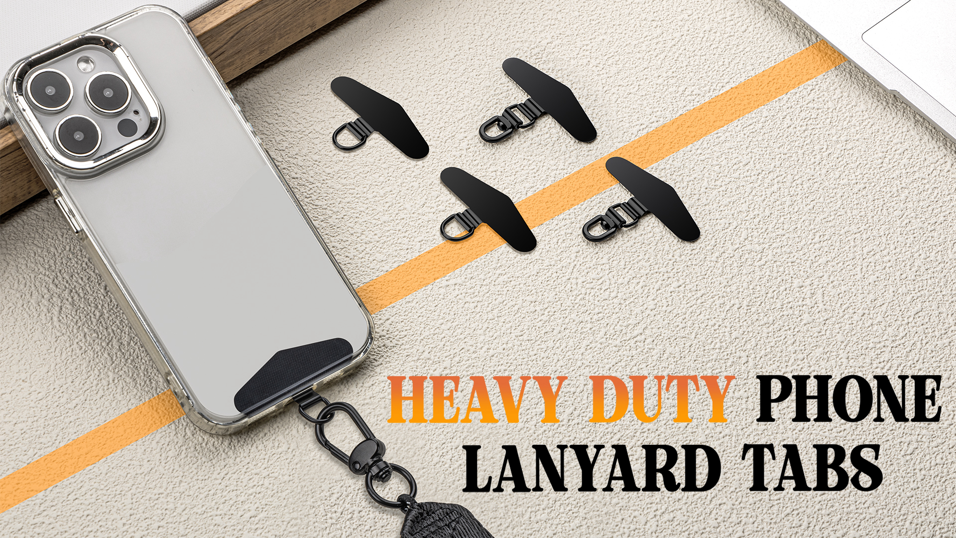 Phone Tether Tab 3pcs Metal S - Ultra Thin Lanyard Patches With 2 Rings For  Anti-Loss Security Metal Phone Lanyard Patches