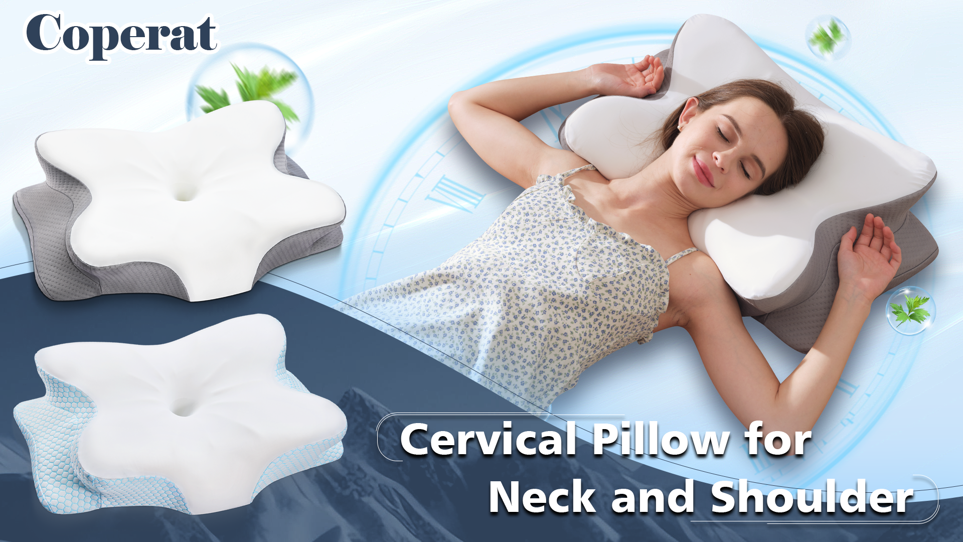 Amazon.com: Coperat Cervical Pillow for Neck and Shoulder Pain