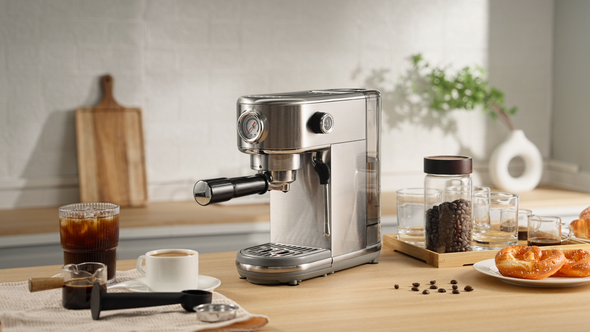 Amazon.com: Espresso Machine with Milk Frother, 20 Bar High