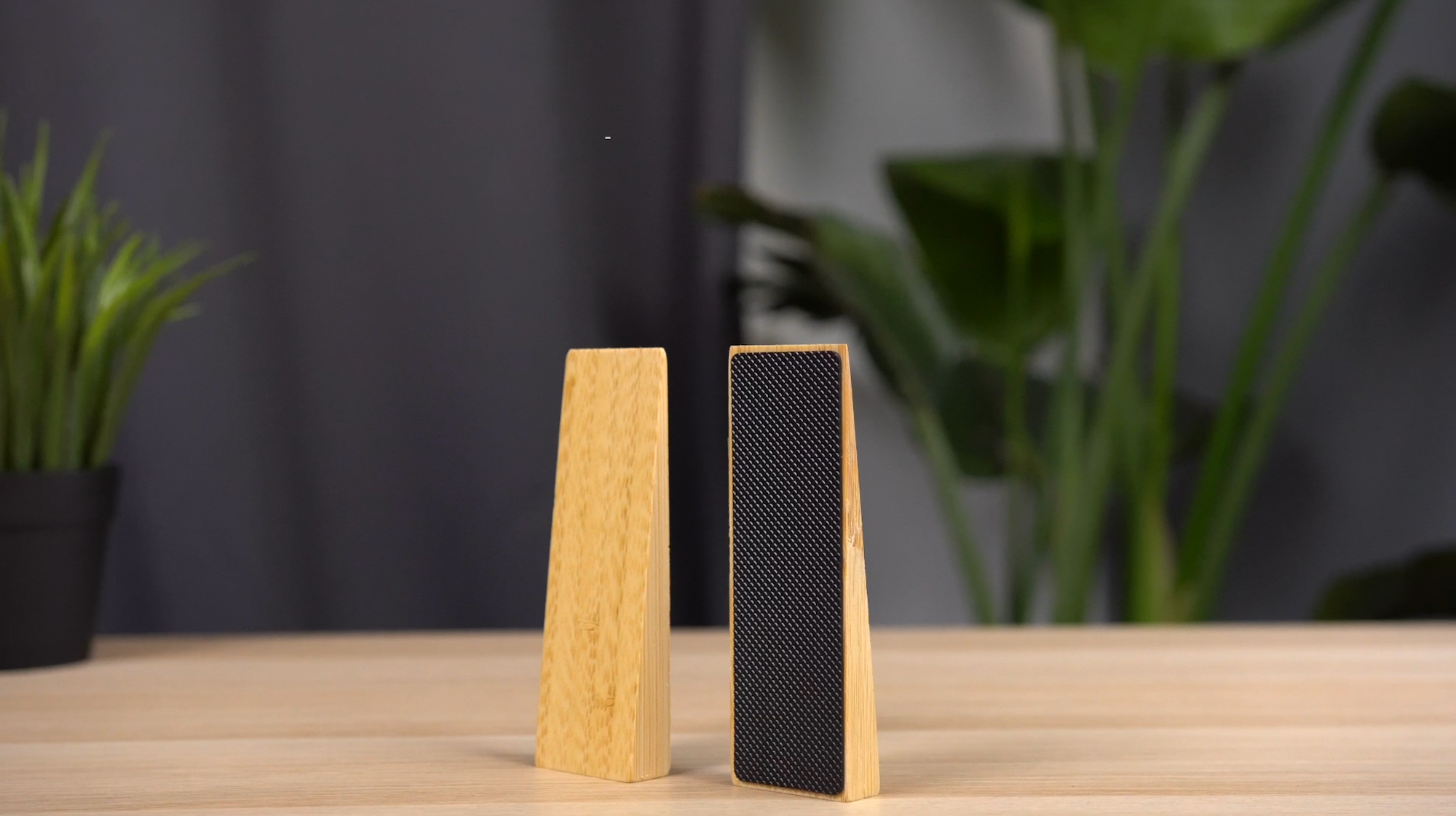 Fermaporta In Bamb&ugrave; - Set Di 2, Antiscivolo Ed Ecologici