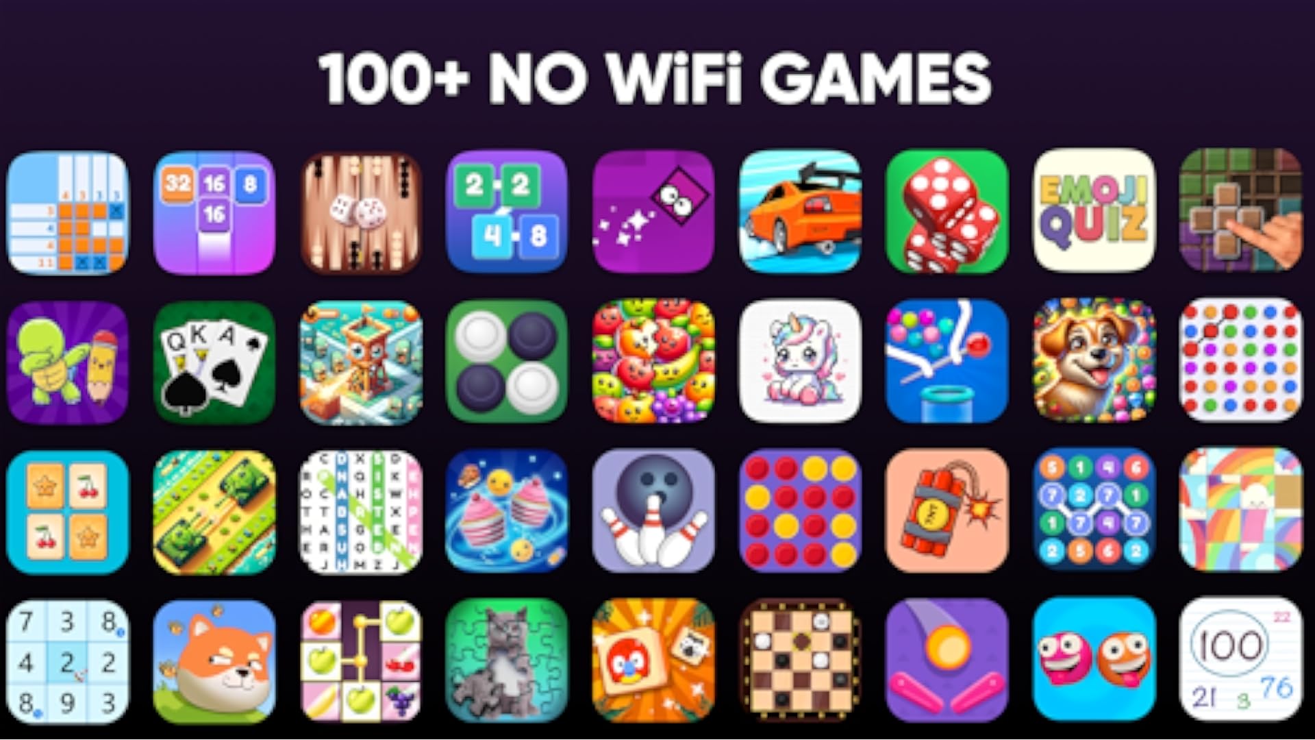 100+ Ultimate Offline Games : No WiFi Fun - App on Amazon Appstore
